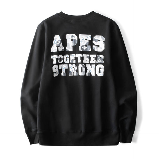 Bathing Ape Sweatshirts Generation Autumn and Winter Starry Sky Luminous Printed Long-Sleeved T-shirt