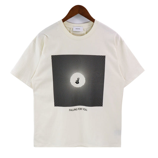 Rhude T-shirt Alphabet Slogan Printed Short Sleeve T-shirt