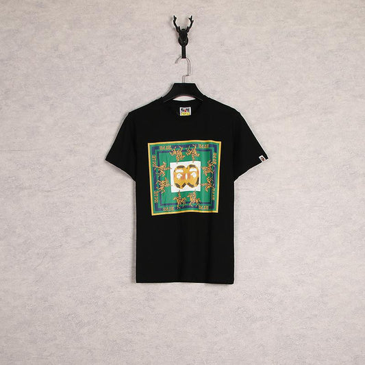Bathing Ape T-Shirt Cartoon Round Neck Summer Printing Plus Size Short-Sleeved Casual T-shirt