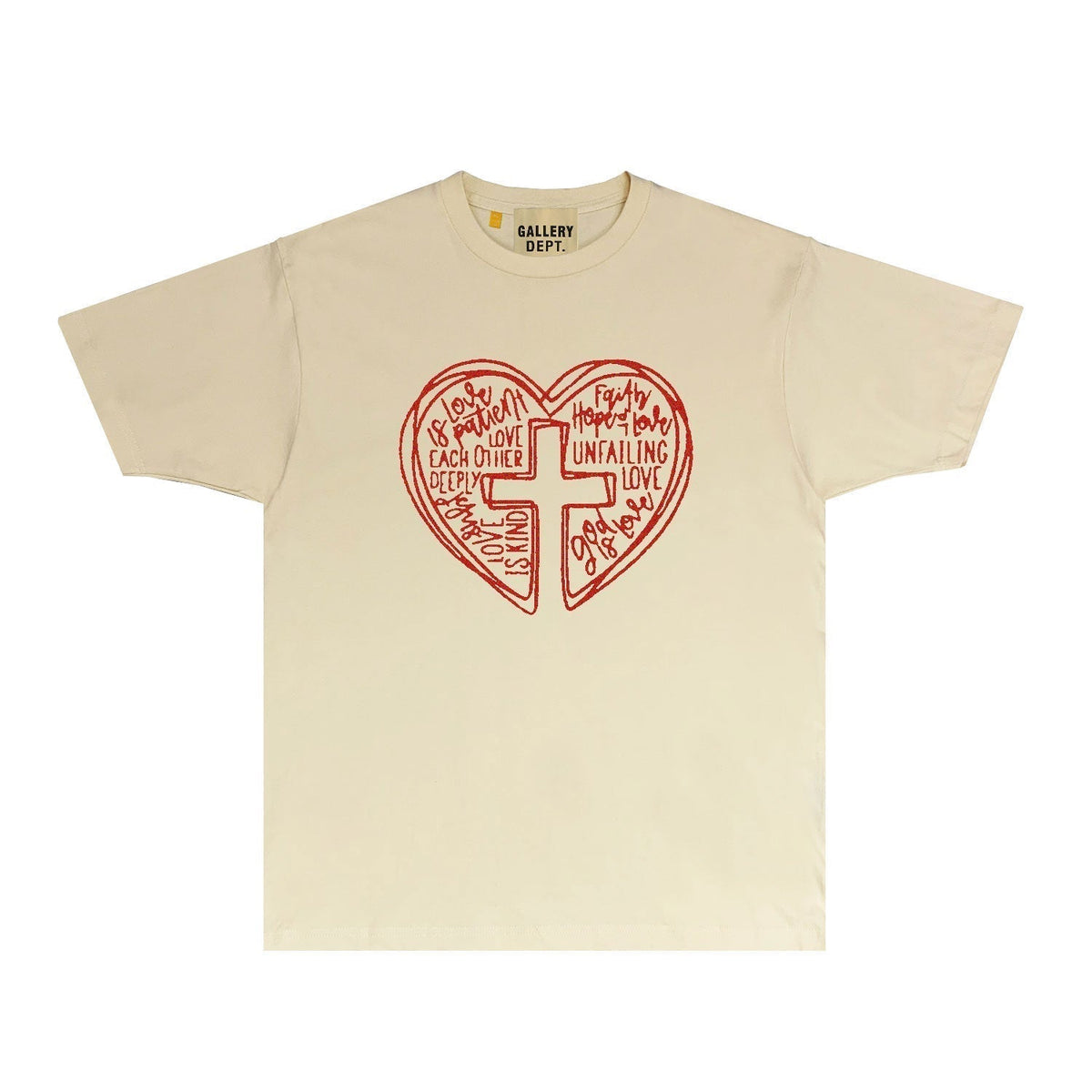 Gallery Dept T Shirt Retro Printed Loose Short-Sleeved Shirt